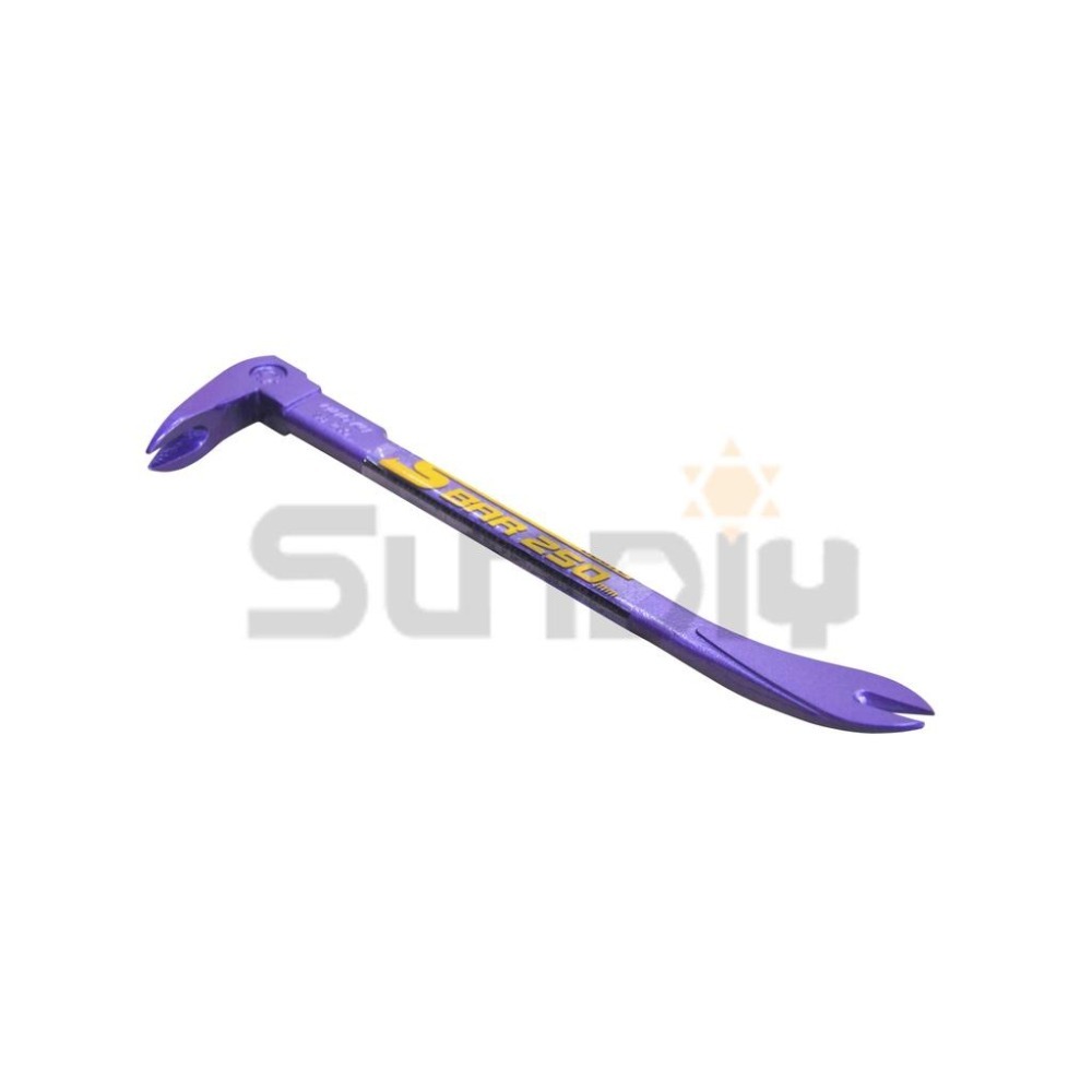 (釘拔)土牛(日) 雙尾釘拔/釘拔/拔釘器/釘撬/撬棒/鐵撬/雙尾割/雙頭開尾-(SS250)250mm/顏色隨機-細節圖3