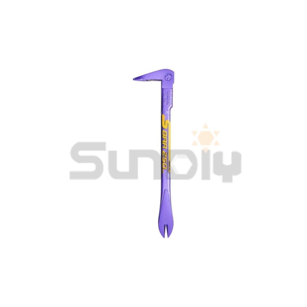 (釘拔)土牛(日) 雙尾釘拔/釘拔/拔釘器/釘撬/撬棒/鐵撬/雙尾割/雙頭開尾-(SS250)250mm/顏色隨機-細節圖4