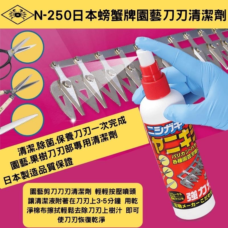 (農用刀)西垣(日) 刀刃清潔液/樹液&油垢專用/250ml-(N-250)-細節圖2