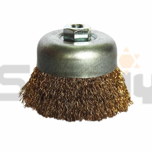 (燦光五金)碗型鋼刷/碗型鋼絲輪/鋼絲輪/鋼刷/碗公刷/碗型/3＂/金虎-細節圖3