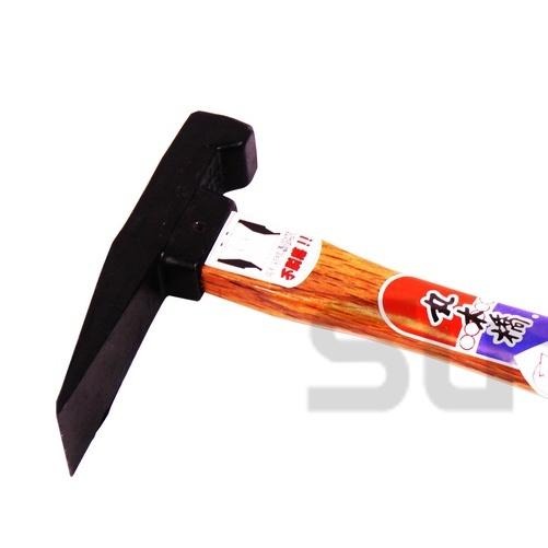 (手工具-鎚)丸木橋 附管磚鎚/磚鎚/鐵鎚/鐵槌/木柄磚槌/專利輕便型-細節圖3