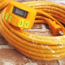 (燦光五金)動力延長線(2芯*4插)/開關4插孔/多尺寸/中繼線/延長線/插頭/TENG黃/專利4插/新安規過載保護-細節圖4