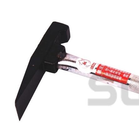 (手工具-鎚)杜印 鐵管新型磚鎚/磚鎚/鐵鎚/鐵槌/防滑鋼管押花/鷹架用(握柄套環)-細節圖2