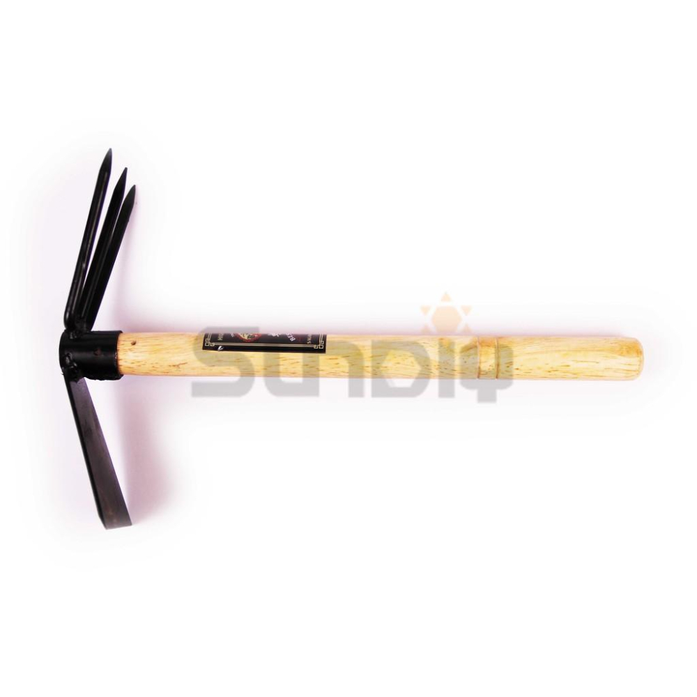 (燦光五金)3爪雙頭扒 扁骨尖 丸骨尖 附木柄-細節圖2