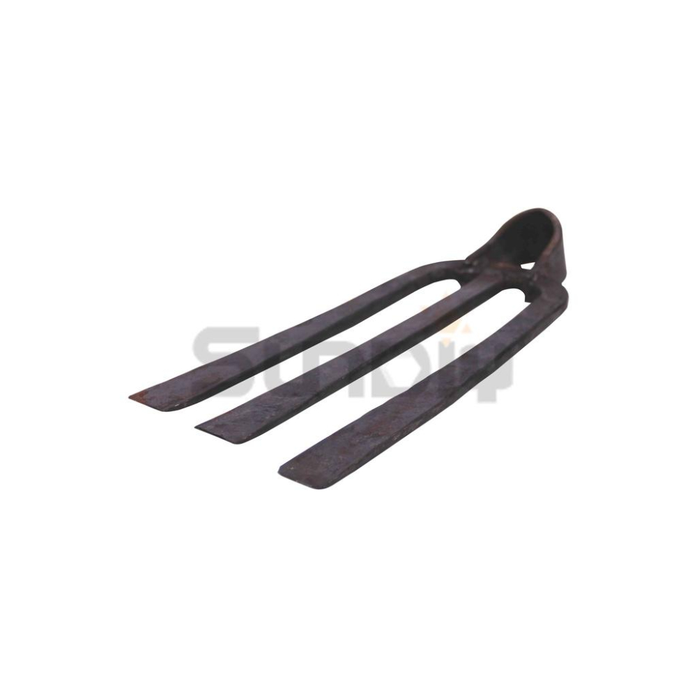 (燦光五金)三齒平薑扒肉/薑鋤/三齒扒/園藝/農用/農業/三齒耙/鋤頭/農具/扒鋤 平齒 4寸*9寸-細節圖2