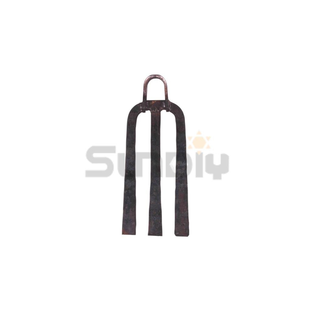 (燦光五金)三齒平薑扒肉/薑鋤/三齒扒/園藝/農用/農業/三齒耙/鋤頭/農具/扒鋤 平齒 4寸*9寸-細節圖3