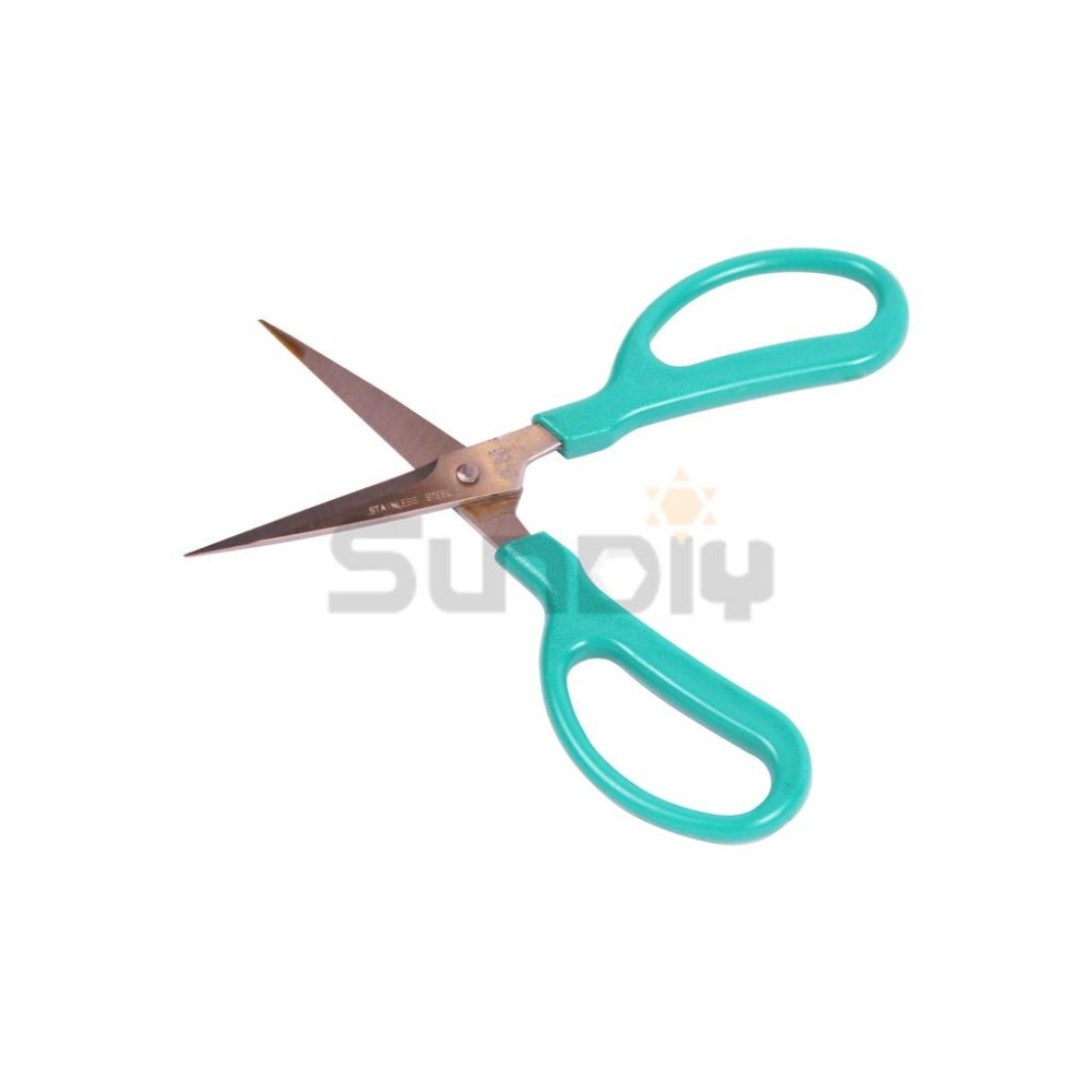 (手工具-剪)劍峰 白鐵工業剪刀/餐飲剪刀/事務剪/剪刀/料理剪/家事剪/裁縫剪-(350)射出柄175mm(不挑色)-細節圖2