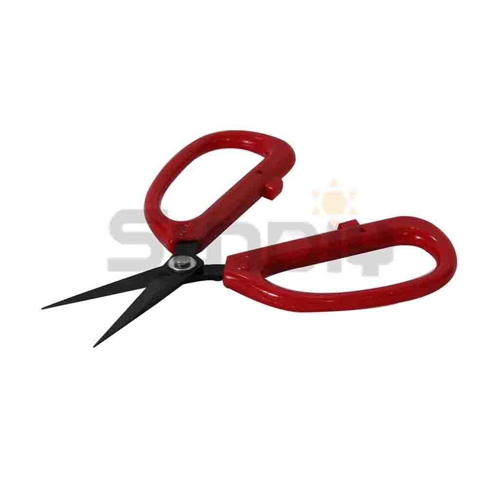 (手工具-剪)魚牌 小剪刀/繡剪/加工用剪/事務剪/剪刀/家事剪/加工剪/裁縫剪-(S206)紅膠柄-細節圖3