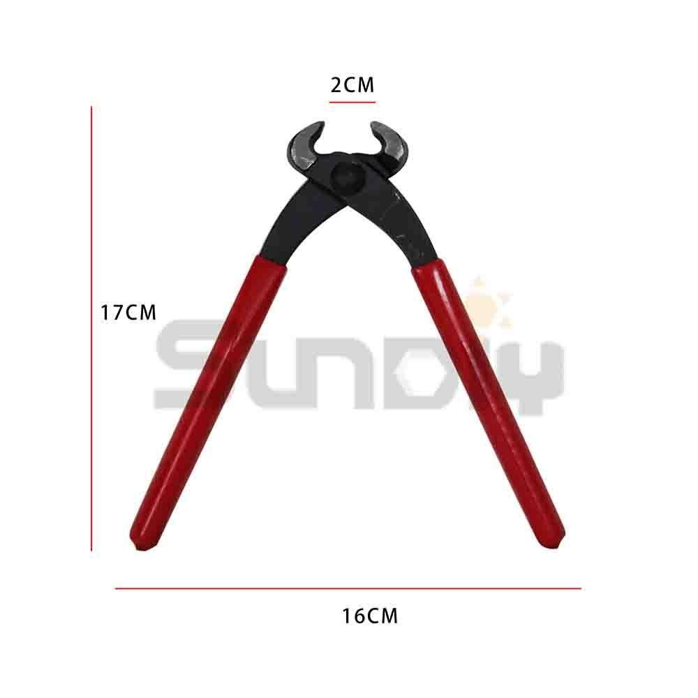 (手工具-剪)食切/太魯/磁磚鉗/磁磚剪/瓷磚剪/圓頭鉗/虎頭鉗-大(6-1/2＂)附套(小頭)-細節圖2
