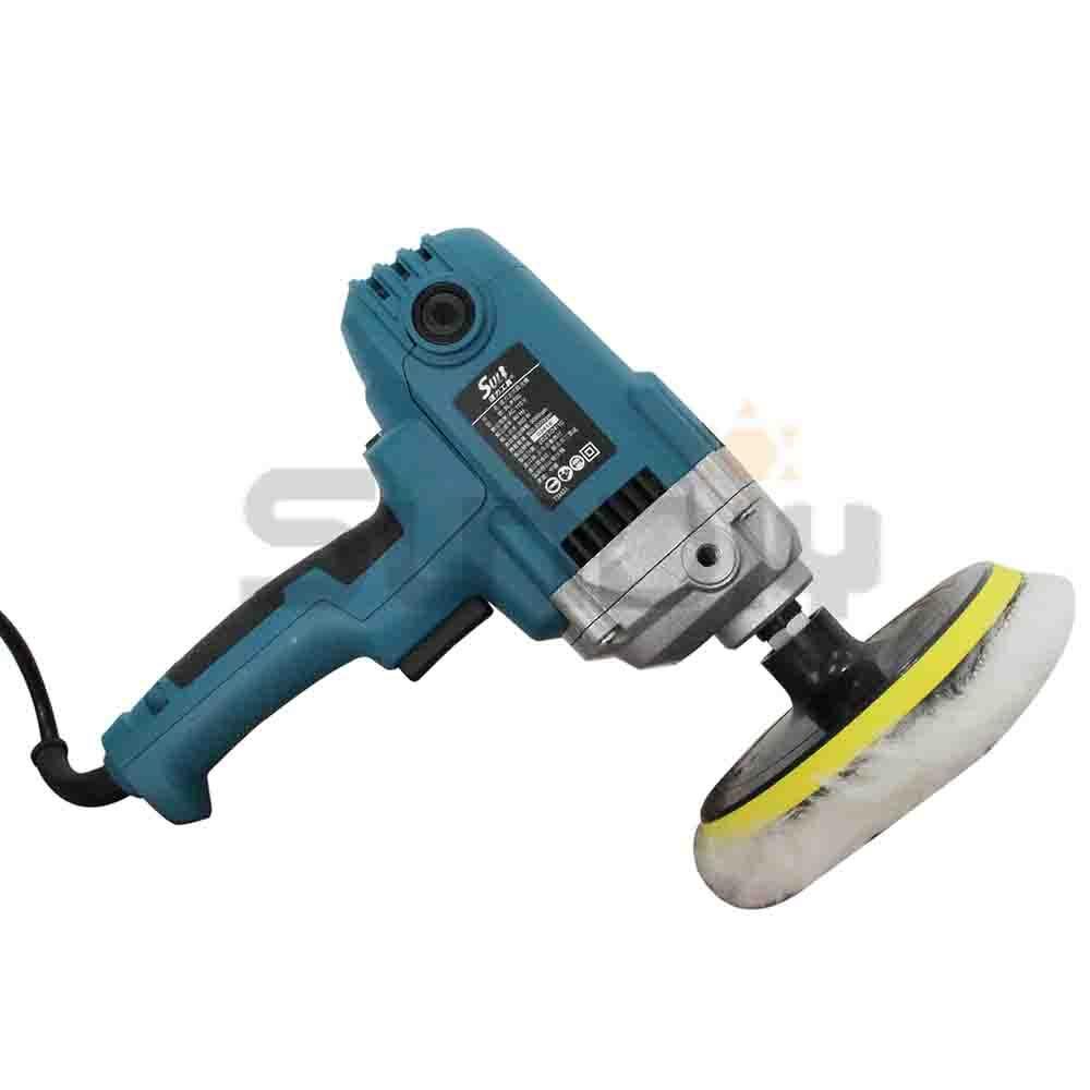 (燦光五金)速力 手提打蠟機(SL-P700)/汽車打腊(迷你毛輪機)附白毛輪+丸墊片+橘海綿/900W/多段速-細節圖2