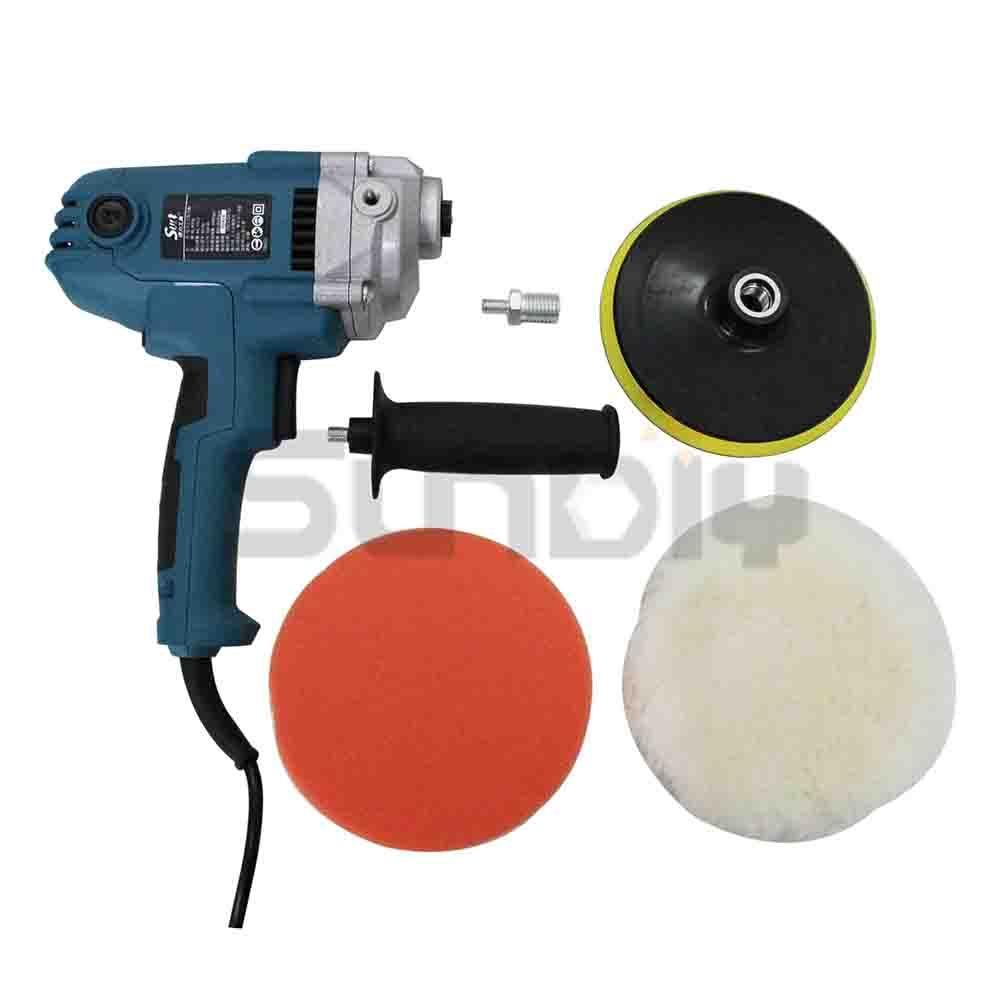 (燦光五金)速力 手提打蠟機(SL-P700)/汽車打腊(迷你毛輪機)附白毛輪+丸墊片+橘海綿/900W/多段速-細節圖3