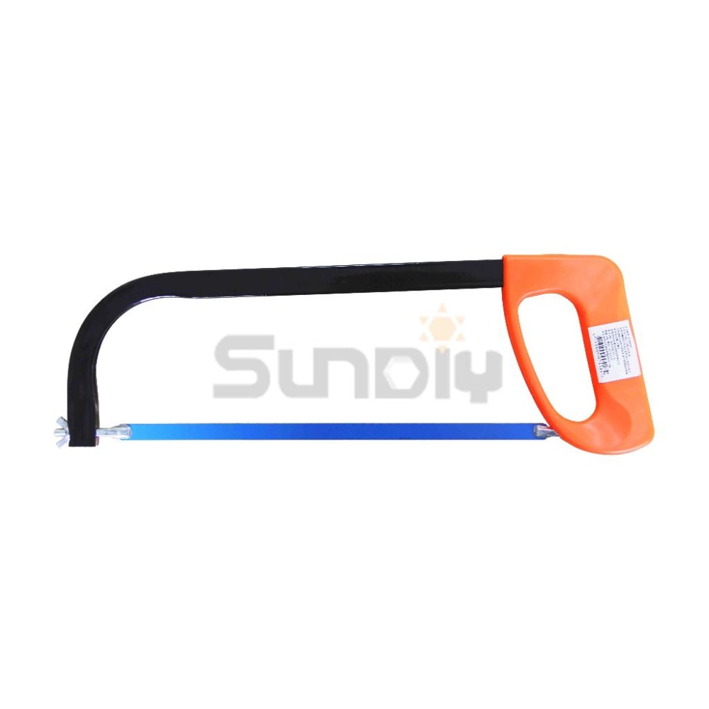 (手工具-鋸)貓王 鐵鋸弓/手鋸弓/木工鋸/鐵工鋸/手鋸/手拉鋸/水管鋸/鐵板鋸/鋸子 PVC柄(桔色)-細節圖2