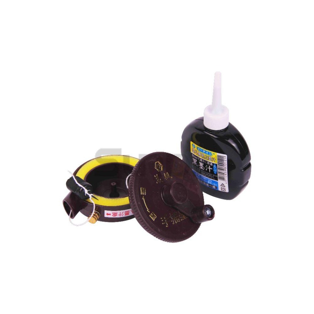 (墨斗)美挺 迷你手搖墨斗(附墨汁)/墨壺/手搖墨斗/目斗/彈線器/划線器/畫線器/木工劃線-(PSB2-101)-細節圖4