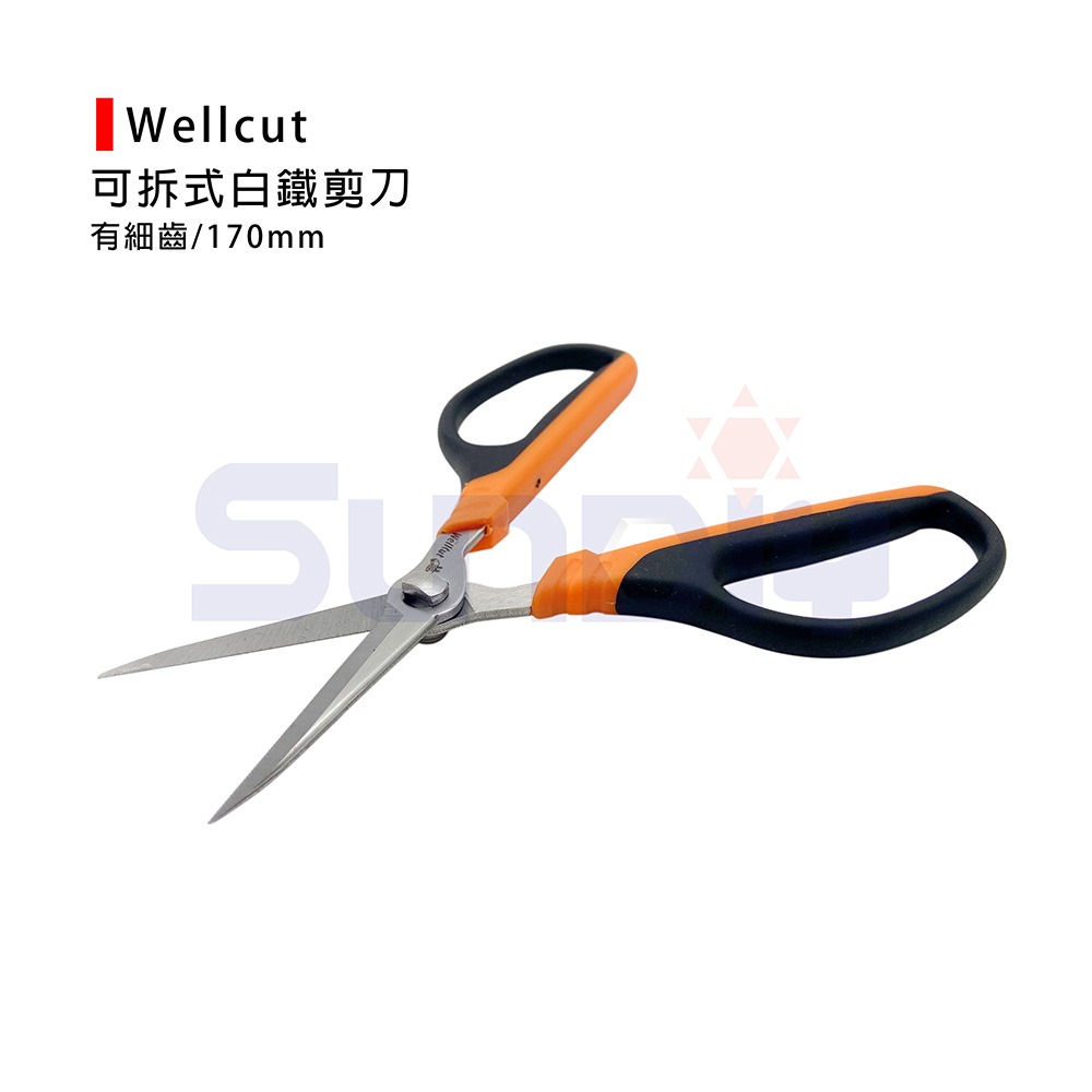 (剪類)Wellcut 廚房/園藝萬用剪/剪刀/事務剪/白鐵剪刀/螃蟹剪刀-細節圖3