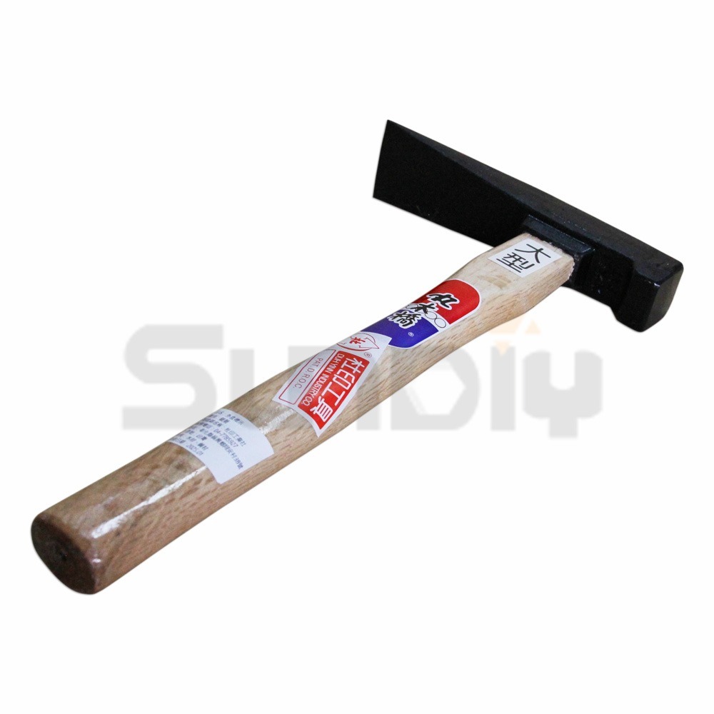 (燦光五金)＂大型＂附管磚鎚.專利輕便型 丸木橋 附管磚鎚/磚鎚/鐵鎚/鐵槌/木柄磚槌-細節圖4