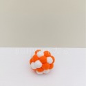 毛絨鈴鐺球-橘白色 4.5cm