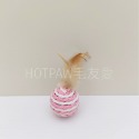 【毛友愛】快速出貨現貨 貓咪鈴鐺球 劍麻球 逗貓球 毛絨玩具 貓玩具 貓抓球 磨牙玩具 寵物玩具 羽毛鈴鐺劍麻球-規格圖5