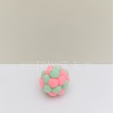 毛絨鈴鐺球-粉綠色 4.5cm