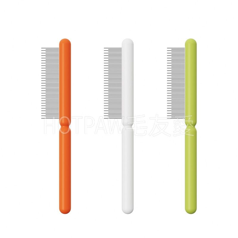 【毛友愛】快速出貨現貨 寵物冰棒排梳 犬貓梳子 一鍵脫毛 不卡毛 狗梳子 貓梳子 狗針梳 貓針梳 寵物生活用品不銹鋼齒梳-細節圖5