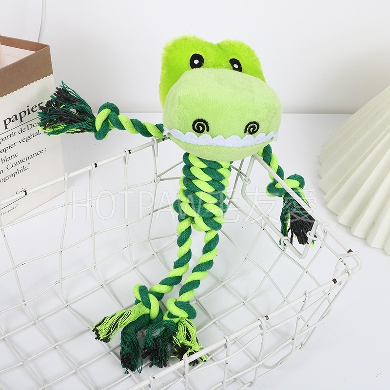 【毛友愛】現貨快速出貨 寵物動物棉繩拉繩 耐咬玩具 磨牙玩具 互動玩具 麻繩玩具 發洩玩具 狗玩具 寵物玩具-細節圖5