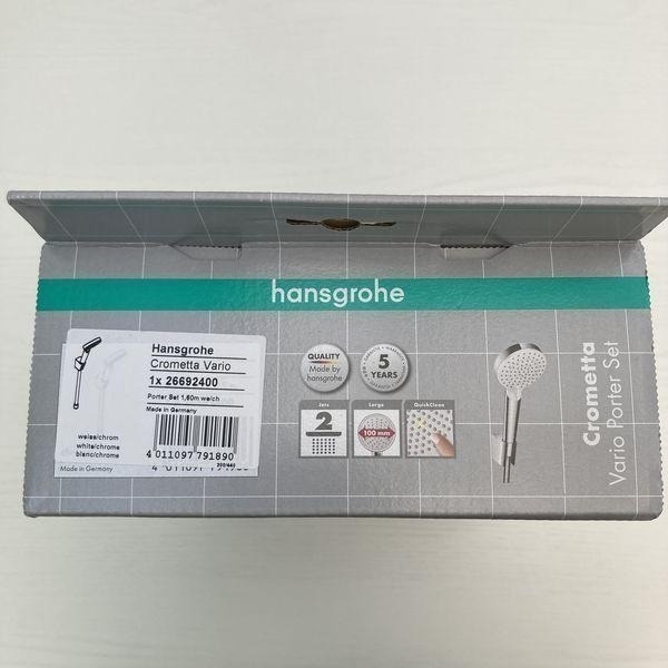 現貨 Hansgrohe Crometta Vario 蓮蓬頭三件組 蓮蓬頭+軟管+固定件 26692400-細節圖4