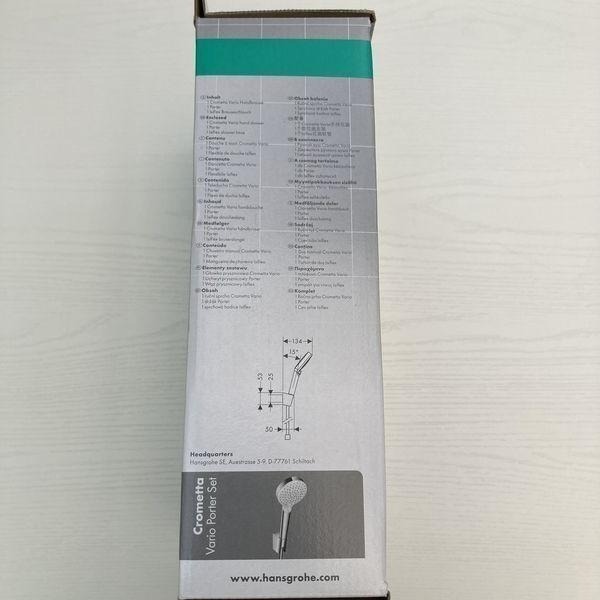 現貨 Hansgrohe Crometta Vario 蓮蓬頭三件組 蓮蓬頭+軟管+固定件 26692400-細節圖5