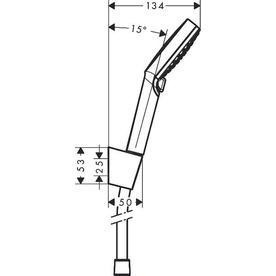 現貨 Hansgrohe Crometta Vario 蓮蓬頭三件組 蓮蓬頭+軟管+固定件 26692400-細節圖6