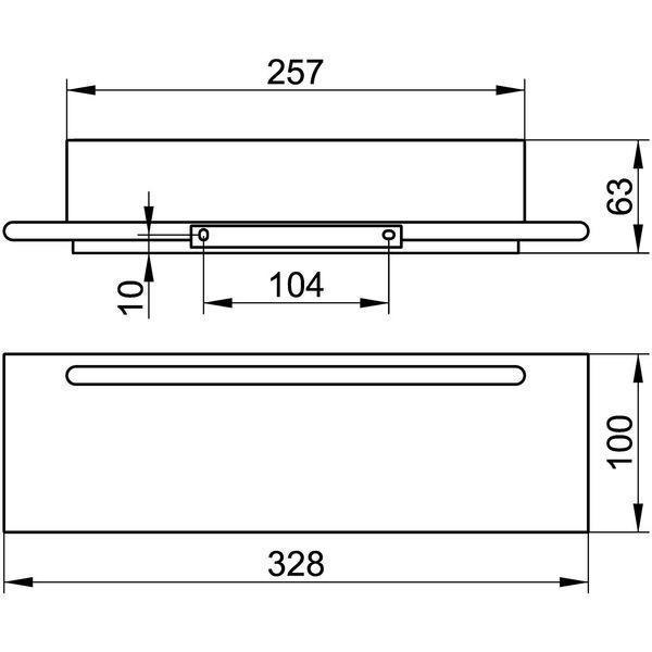 現貨 Keuco EDITION 400 長形置物架+刮刀 11559170000-細節圖7