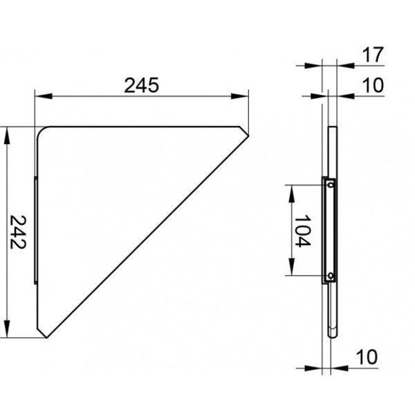 現貨 Keuco EDITION 400 三角浴室置物架 11557170000-細節圖7