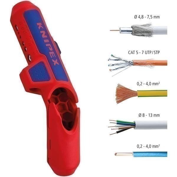 現貨 Knipex 16 95 01 SB ErgoStrip 剝線鉗 右手版-細節圖6