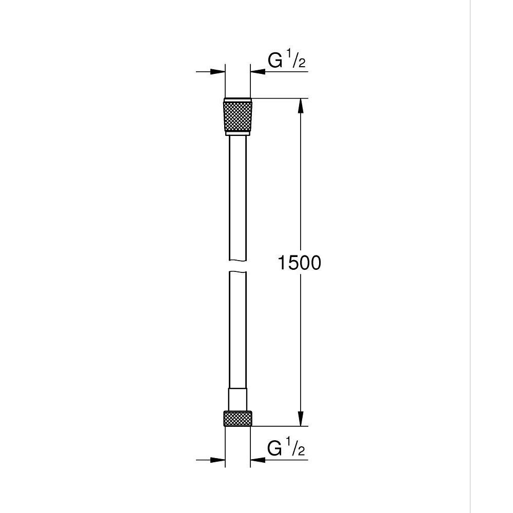 現貨 Grohe Silverflex TwistStop 新款 蓮蓬頭軟管1500mm  28364001 不打結軟管-細節圖4