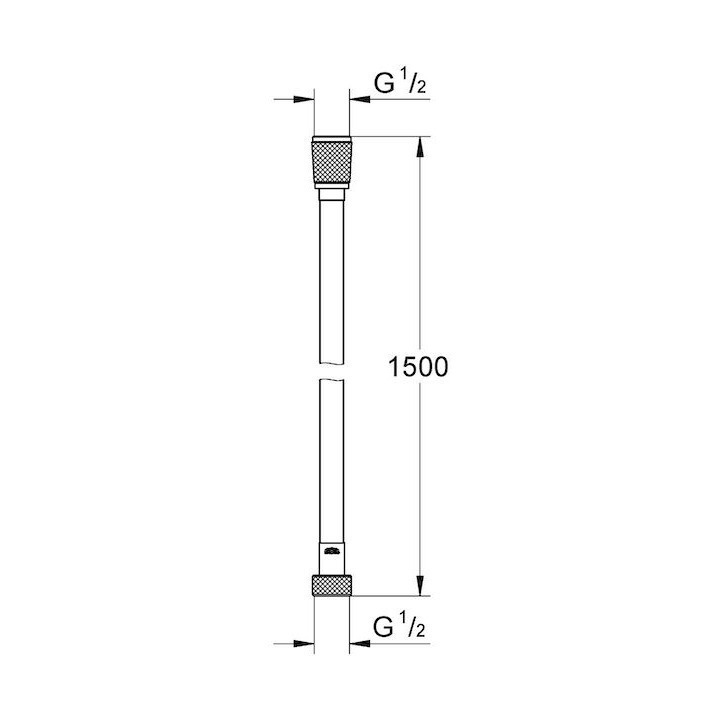 現貨 Grohe Silverflex TwistStop 新款 蓮蓬頭軟管1500mm  28364001 不打結軟管-細節圖3