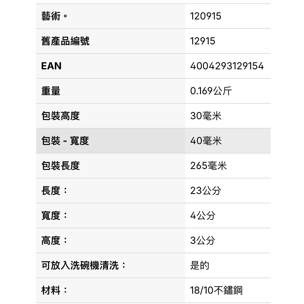 現貨 Rosle 不銹鋼夾-細節圖5