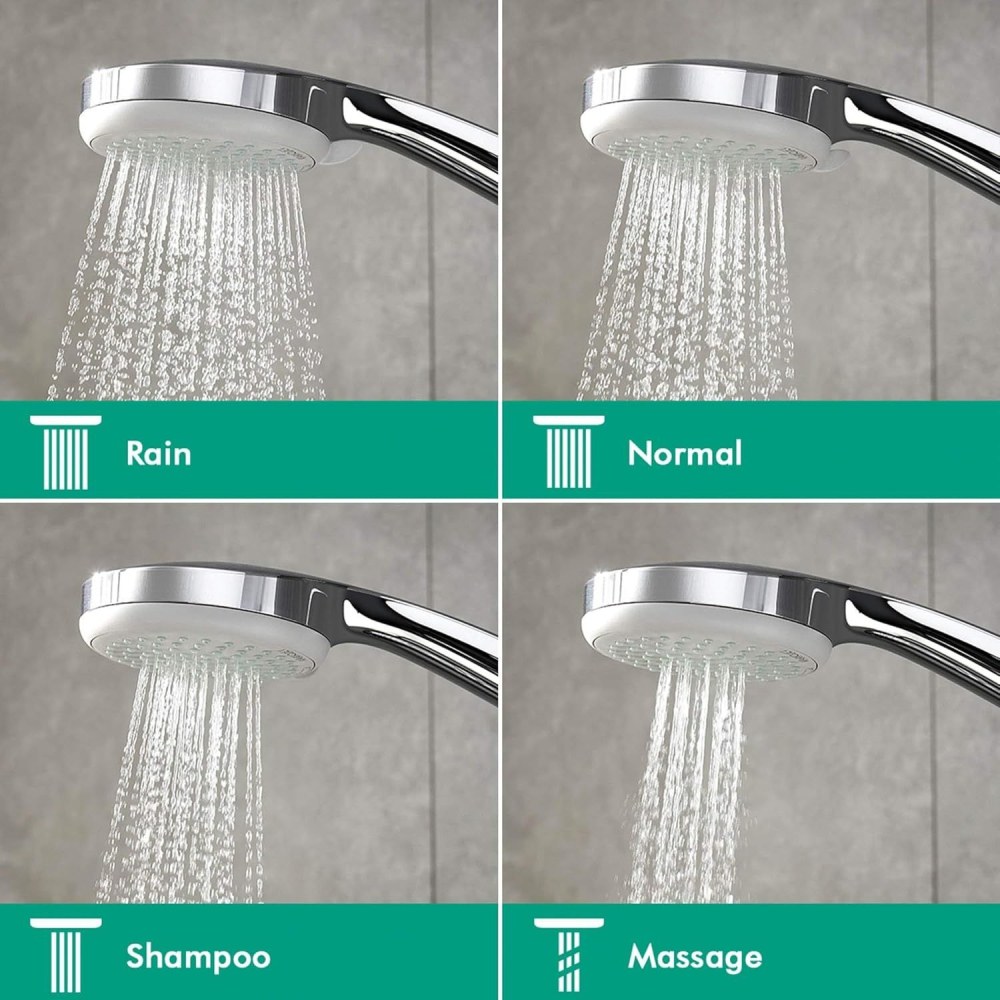 現貨 Hansgrohe Croma 100 Vario 鉻色 四段式蓮蓬頭10公分 28535000-細節圖2