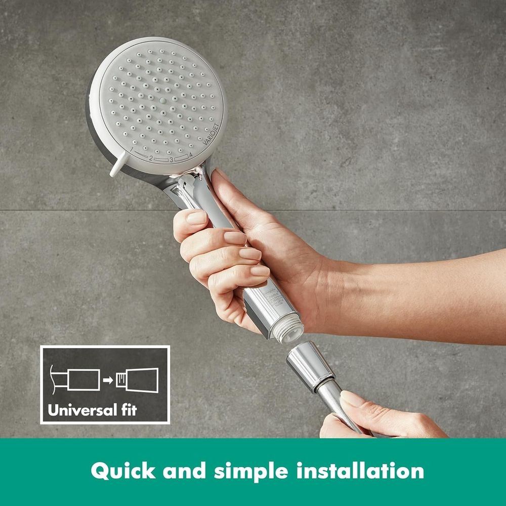 現貨 Hansgrohe Croma 100 Vario 鉻色 四段式蓮蓬頭10公分 28535000-細節圖4