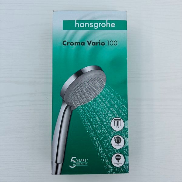現貨 Hansgrohe Croma 100 Vario 鉻色 四段式蓮蓬頭10公分 28535000-細節圖7