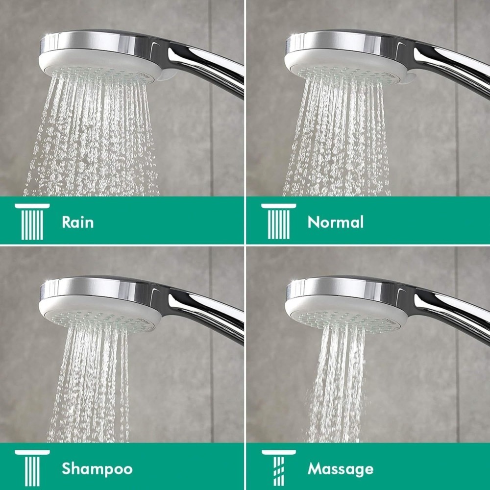 現貨 Hansgrohe Croma 100 Vario 鉻色 四段式蓮蓬頭10公分 28535000-細節圖2