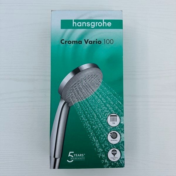 現貨 Hansgrohe Croma 100 Vario 鉻色 四段式蓮蓬頭10公分 28535000-細節圖7