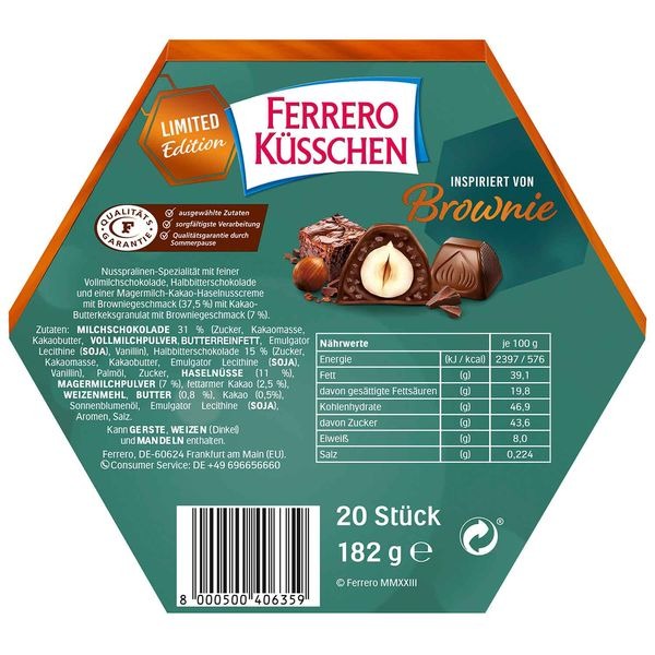 現貨 Ferrero 布朗尼榛果巧克力 2024年限定版 保存期限2025.03.10-細節圖3