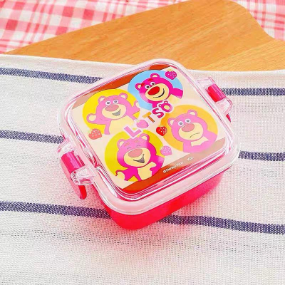 日本 玩具總動員 草莓熊 熊抱哥 巴斯 巴斯光年 收納盒 密封盒 飯盒 筷子 醬油碟 油醋碟 碟子