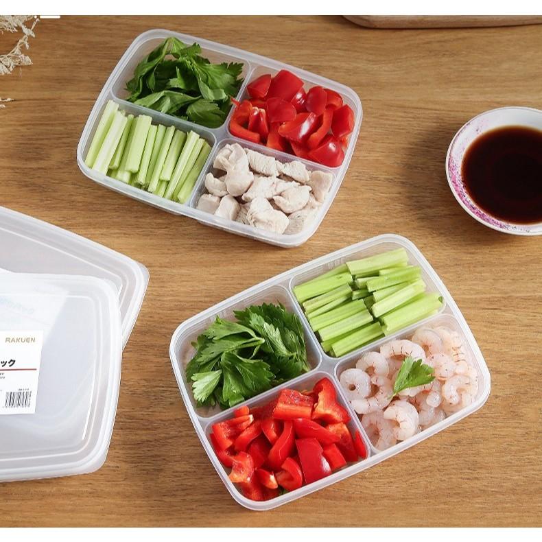 日本 NAKAYA 保鮮盒 食物分裝盒 分隔盒 備餐 備料 冰箱收納盒 餐盒 冷凍盒 肉品 小菜 堅果 水果-細節圖5