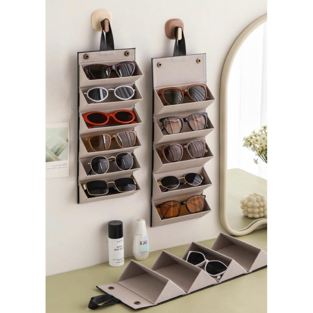 收納眼鏡盒 吊掛眼鏡收納盒 太陽眼鏡 眼鏡盒 收納盒 眼鏡展示盒-細節圖2