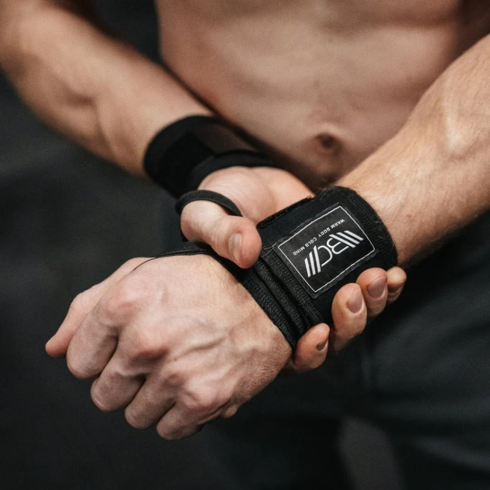 WBCM WARM BODY COLD MIND 護腕 魔鬼氈 棉質護腕 健身 健力 舉重 三項 纏繞式護腕-細節圖3