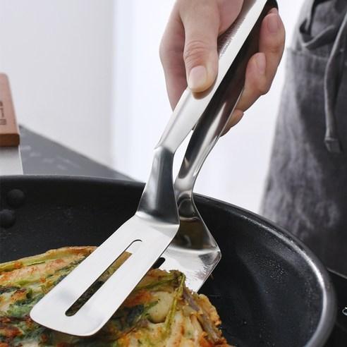 🇰🇷 牛排夾 不鏽鋼夾 豆腐 煎餅 煎餃 燒烤夾 鏟子 夾子 濾油夾 麵包夾-細節圖4