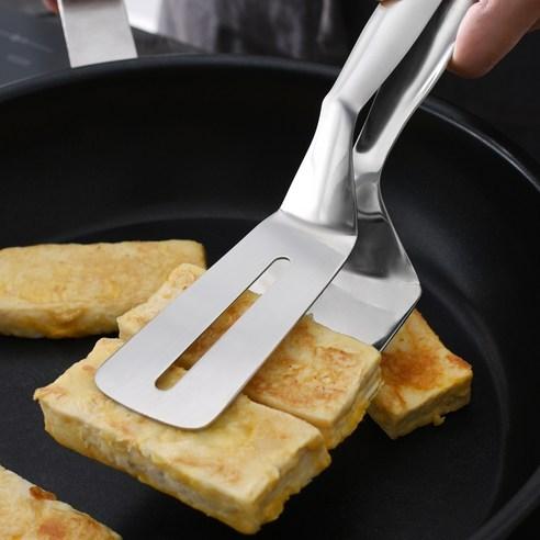 🇰🇷 牛排夾 不鏽鋼夾 豆腐 煎餅 煎餃 燒烤夾 鏟子 夾子 濾油夾 麵包夾-細節圖5