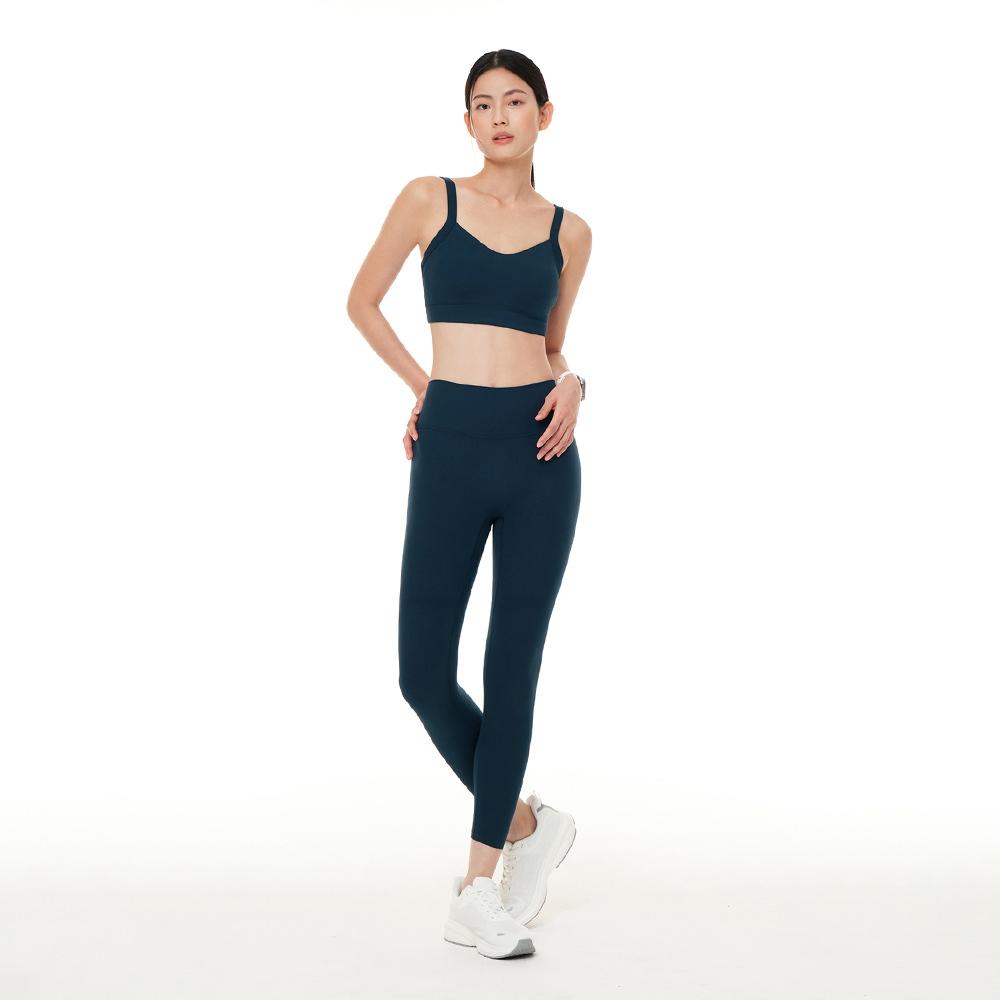 ANDAR 直線條 口袋緊身褲 健身 高爾夫 運動褲 瑜珈 跑步 長褲 爬山 運動 有口袋 條紋 空中瑜珈 路跑-細節圖3