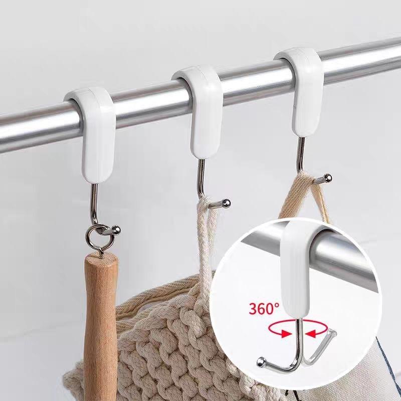 🇯🇵 KM 掛勾 掛鉤 S型掛勾 碳鋼絲掛勾 小物 收納掛勾 袋子 廚房 吊掛 浴室 防滑掛勾-細節圖6
