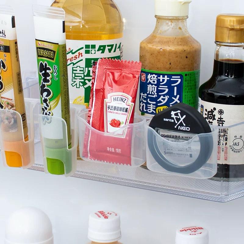 🇯🇵 冰箱分隔 收納 醬料 側門 整理 調味料 置物架 分層 居家收納 整理 冰箱夾 辦公 收納盒分隔 冰箱收納-細節圖3