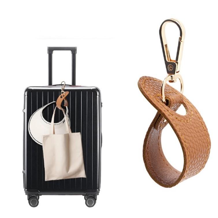 皮革 防丟鑰匙扣 收納扣 充電線收納 鑰匙收納 吊掛 包包吊掛 鎖匙扣 帽子收納 帽子吊掛 旅行 出外必備-細節圖7