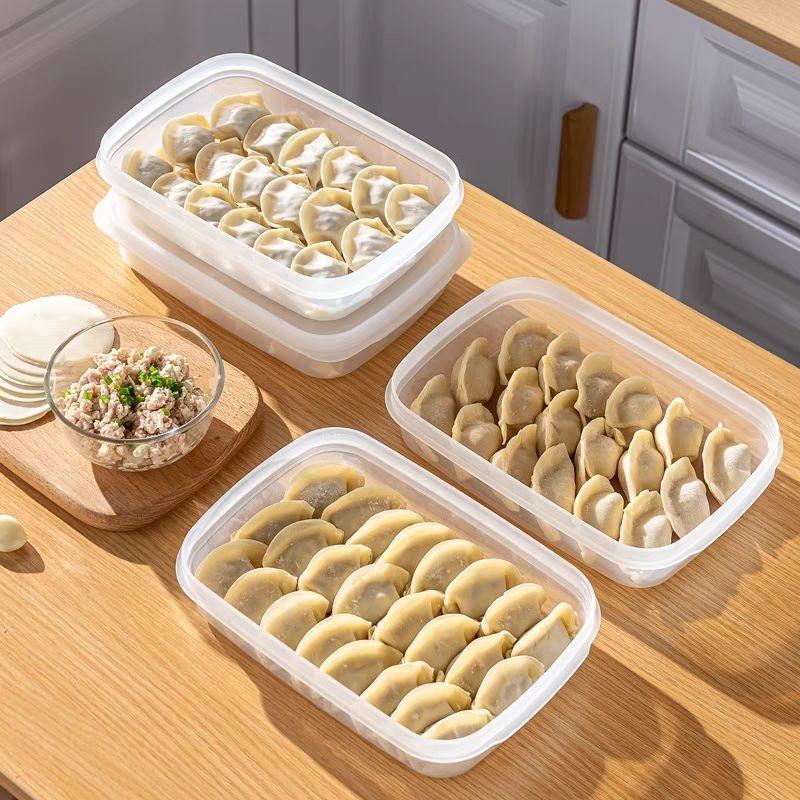 🇯🇵 日本製 餃子盒 餛飩 小籠包 肉片 肉串 保鮮盒 不黏底 可冷凍 密封盒 水餃盒 煎餃 湯包-細節圖2